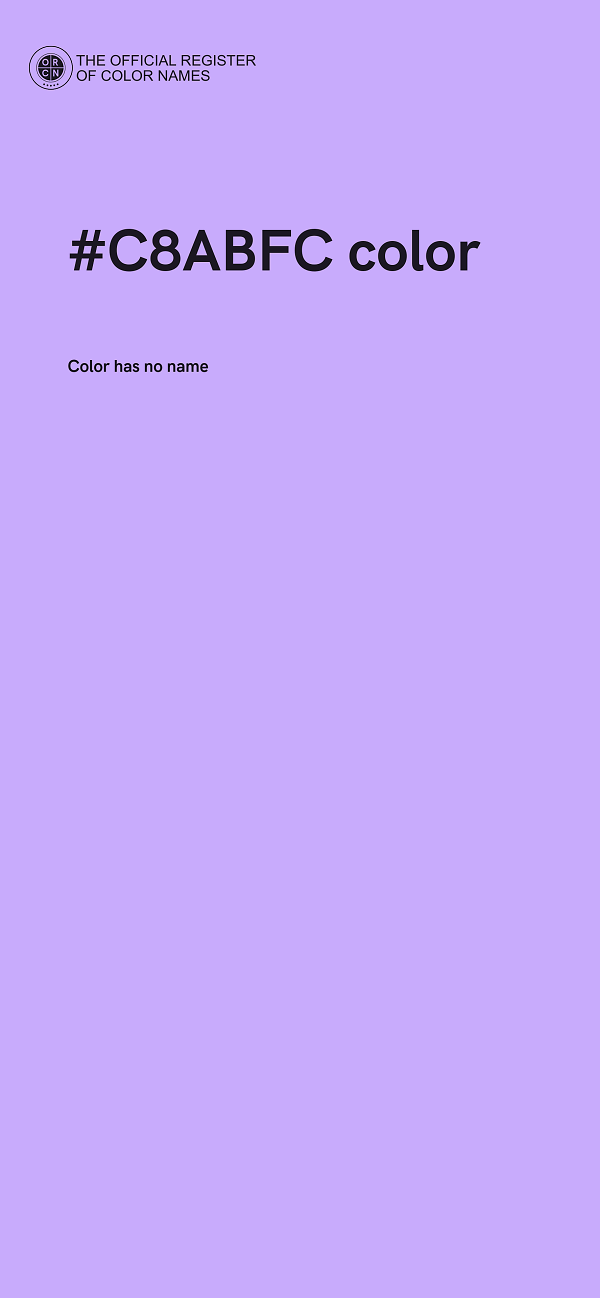 #C8ABFC color image