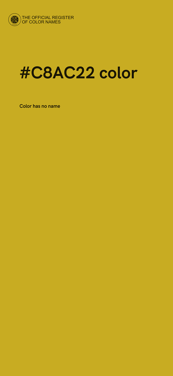 #C8AC22 color image