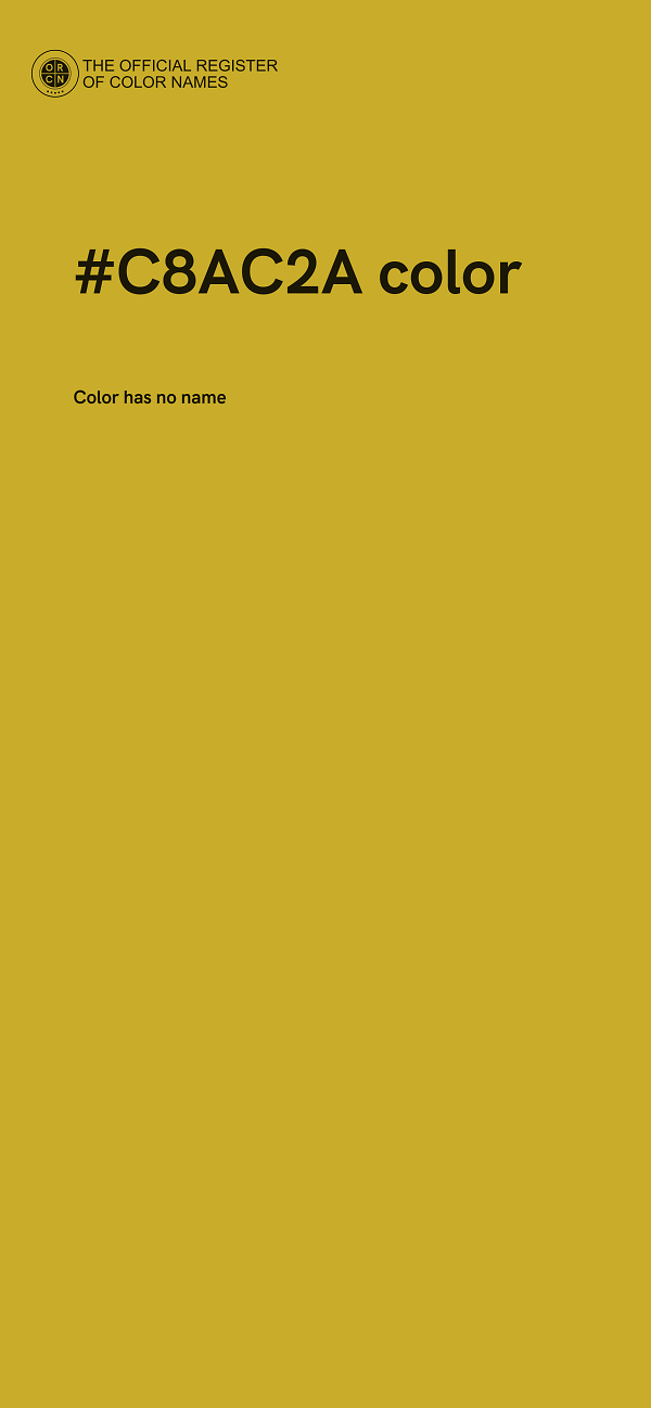 #C8AC2A color image