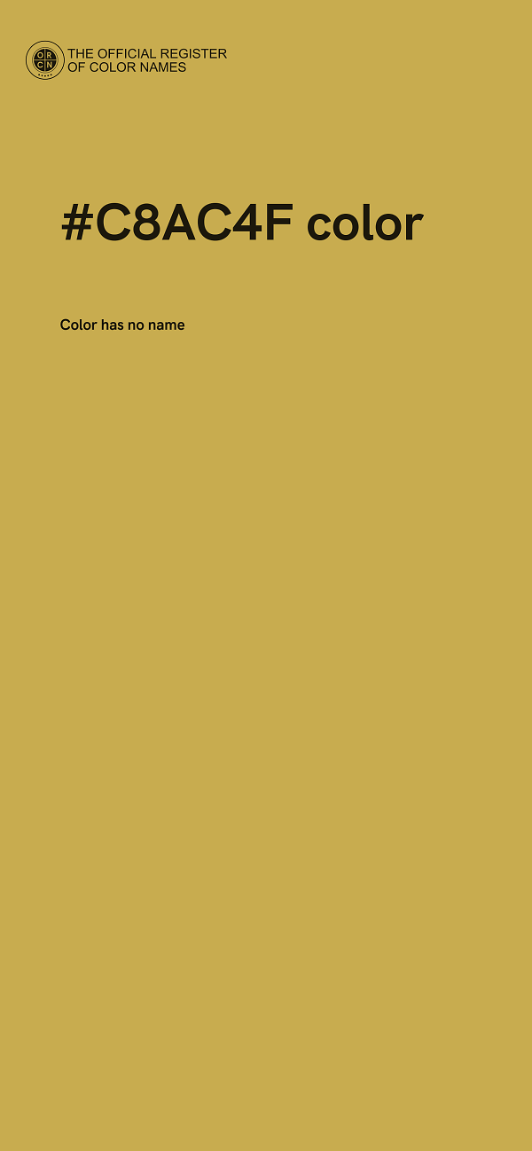 #C8AC4F color image