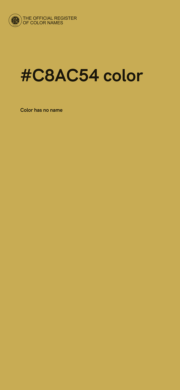 #C8AC54 color image