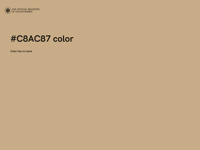 #C8AC87 color image