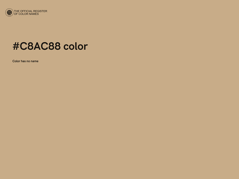 #C8AC88 color image