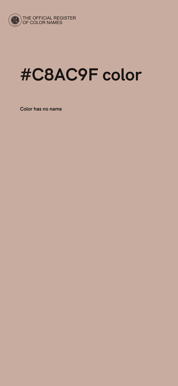 #C8AC9F color image