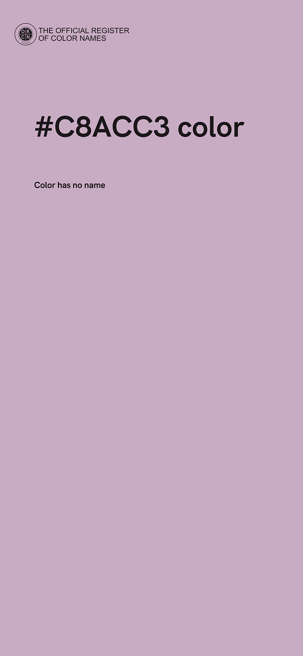 #C8ACC3 color image
