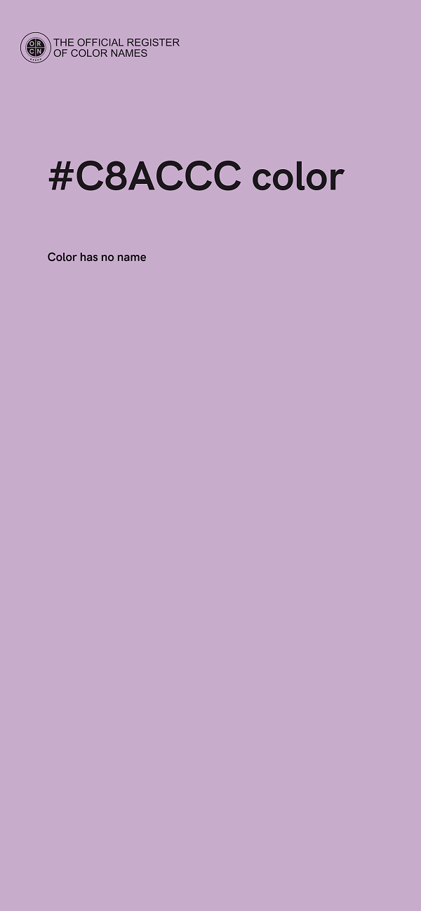 #C8ACCC color image