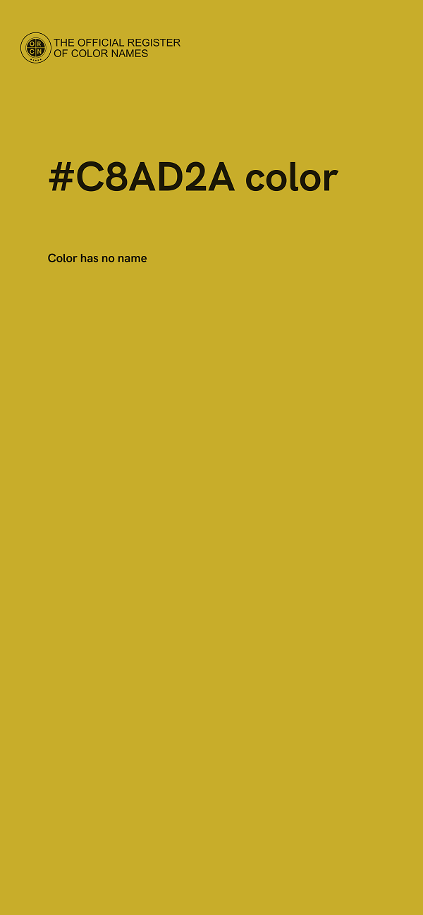 #C8AD2A color image