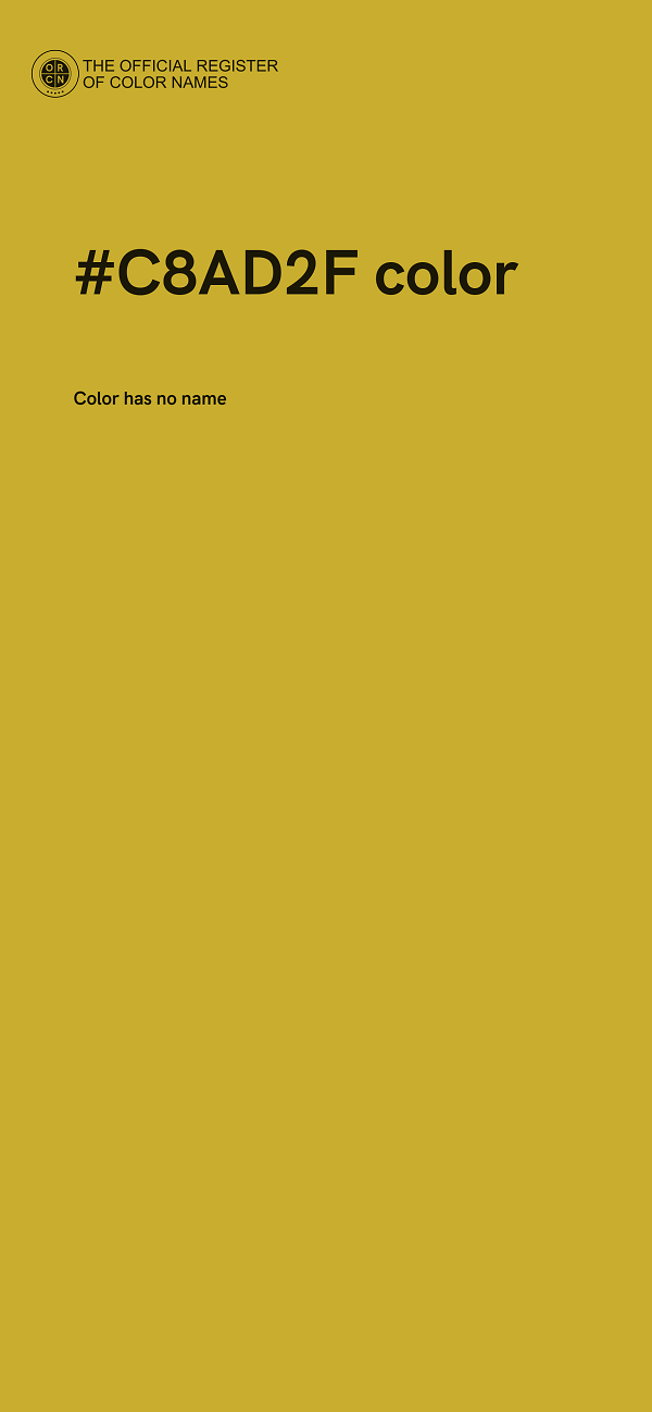 #C8AD2F color image