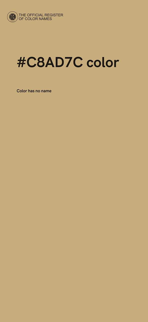 #C8AD7C color image
