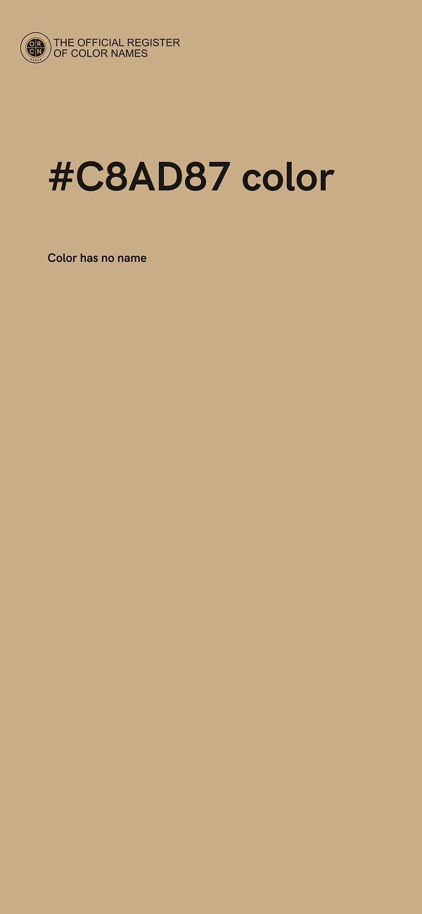 #C8AD87 color image
