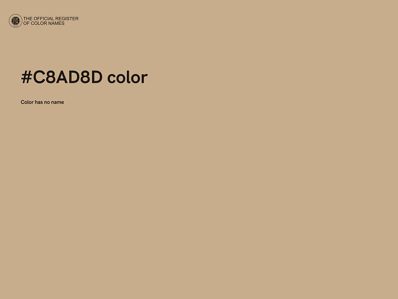 #C8AD8D color image