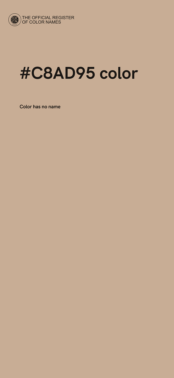 #C8AD95 color image