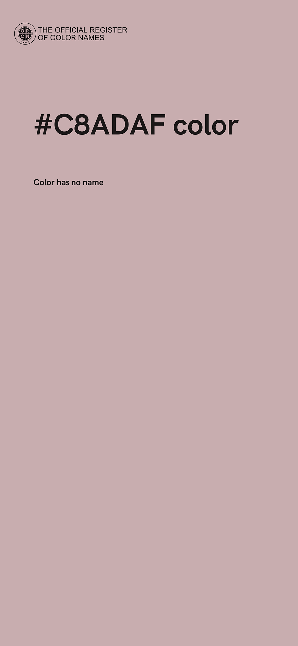 #C8ADAF color image