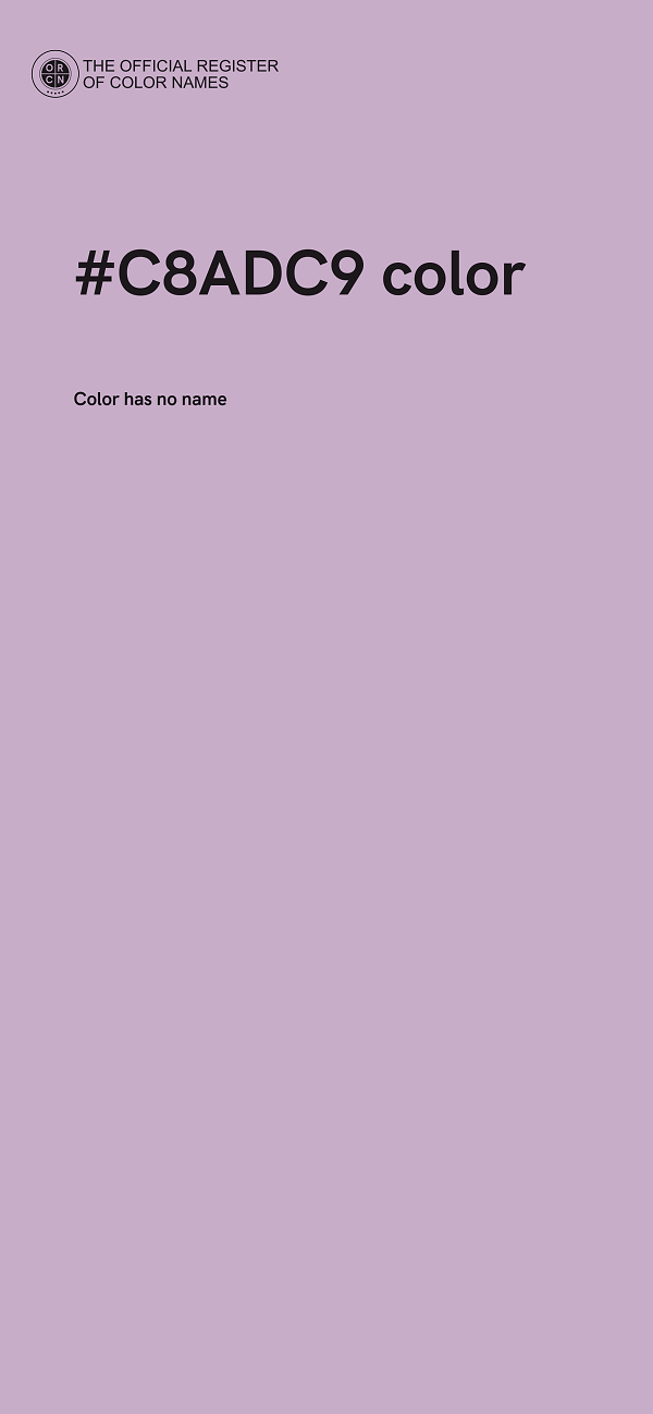 #C8ADC9 color image