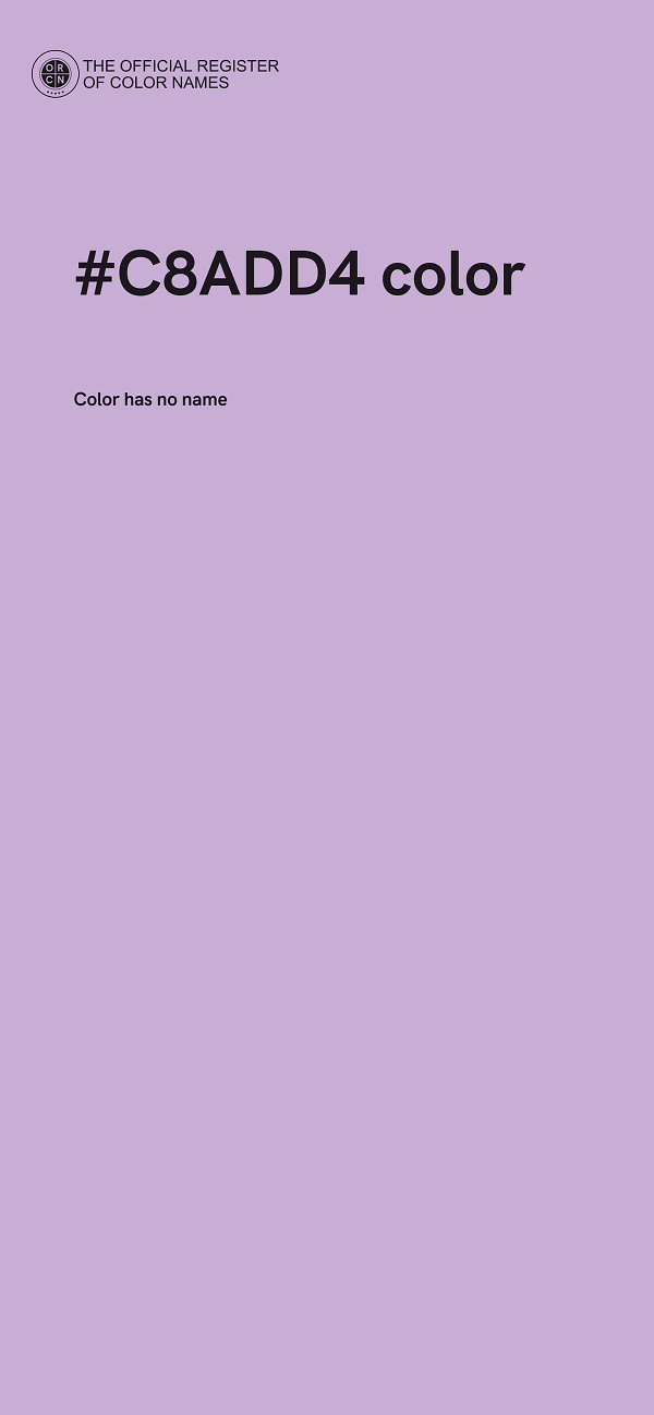 #C8ADD4 color image