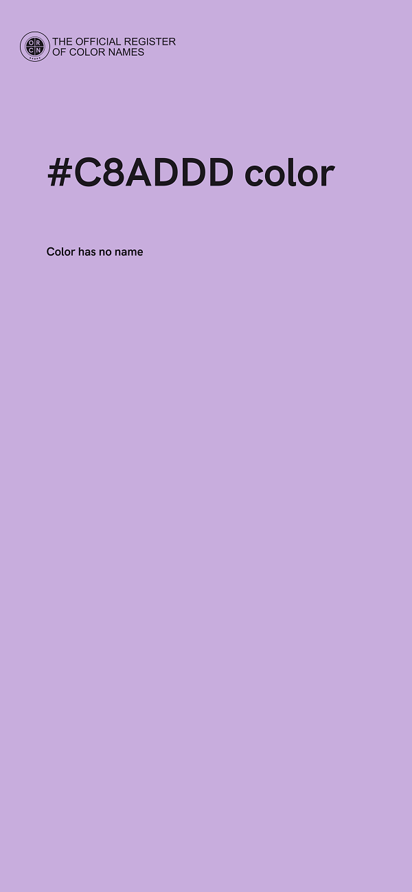 #C8ADDD color image