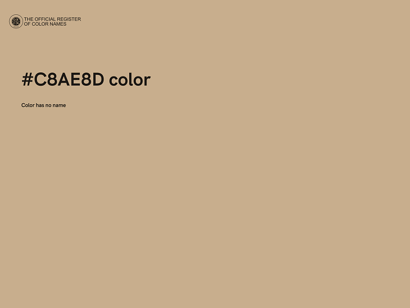 #C8AE8D color image