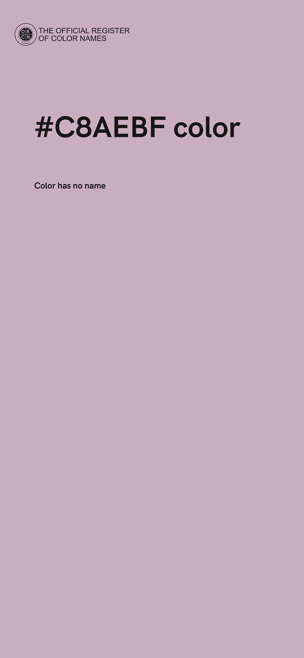 #C8AEBF color image
