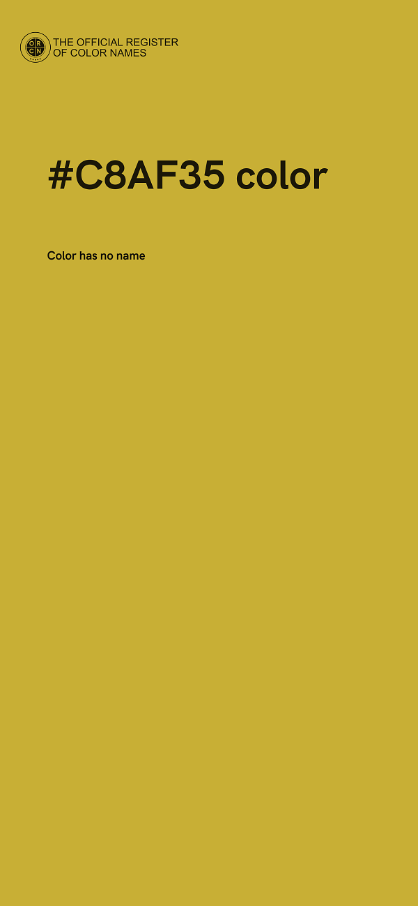 #C8AF35 color image