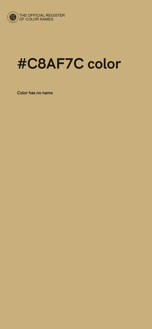 #C8AF7C color image