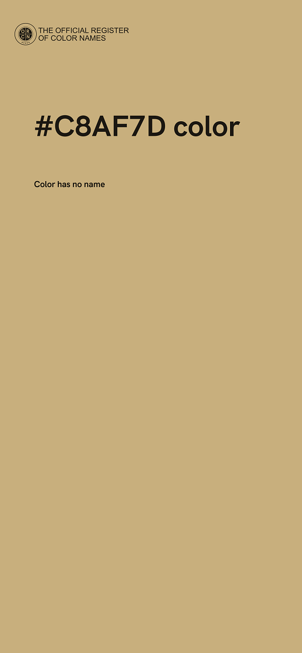 #C8AF7D color image