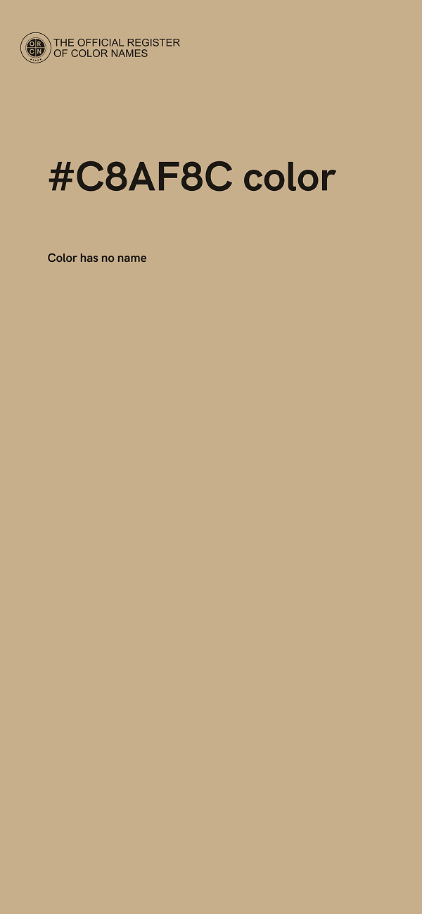 #C8AF8C color image