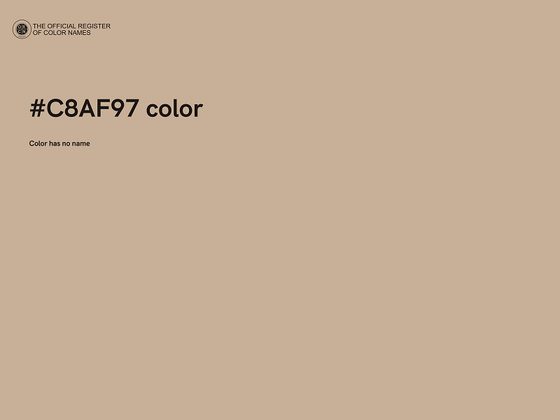 #C8AF97 color image