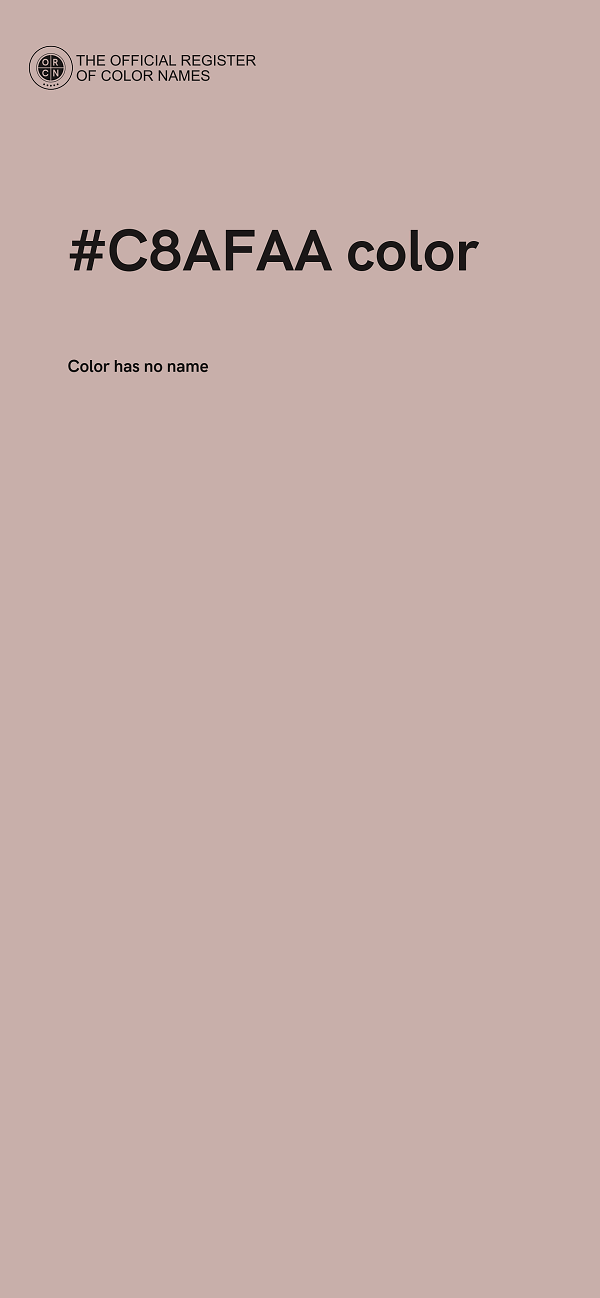 #C8AFAA color image