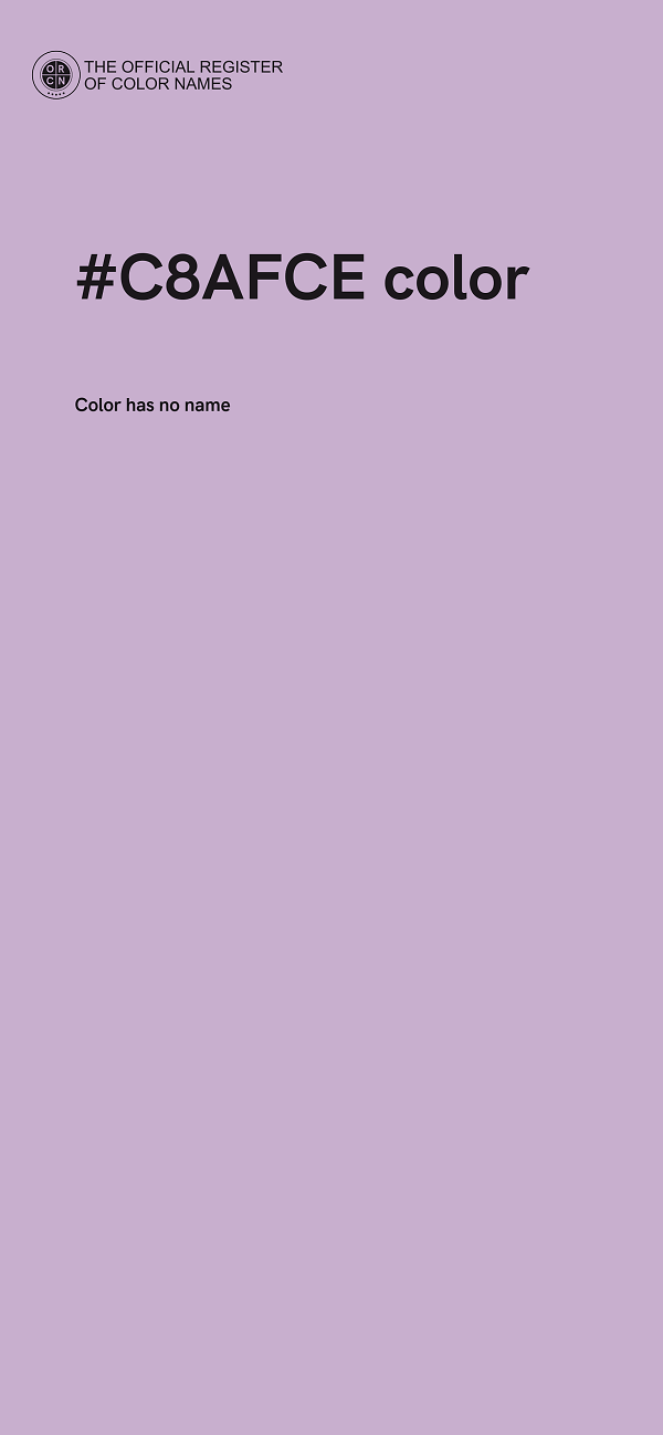 #C8AFCE color image