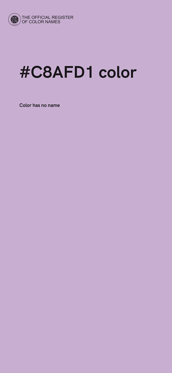 #C8AFD1 color image