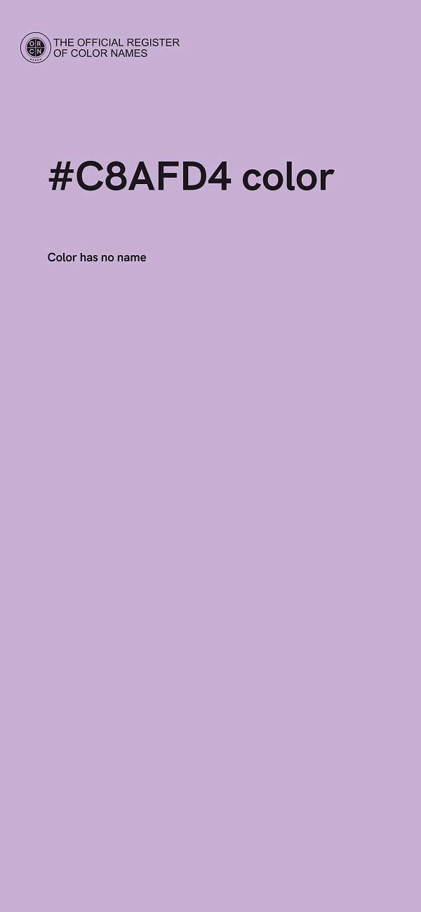 #C8AFD4 color image