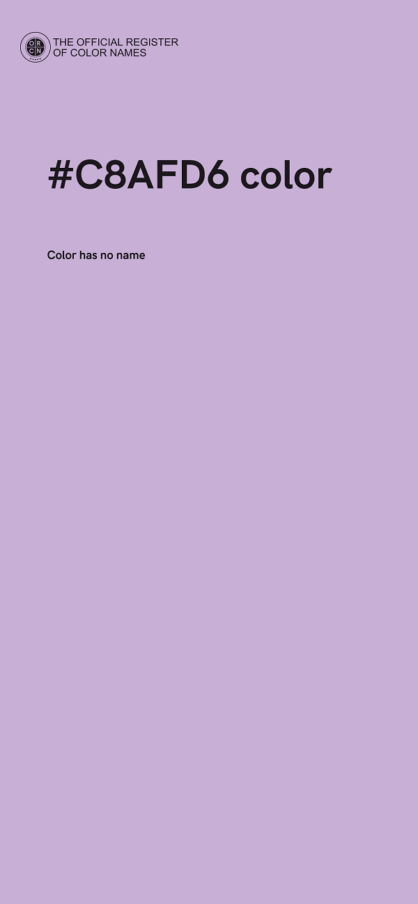 #C8AFD6 color image