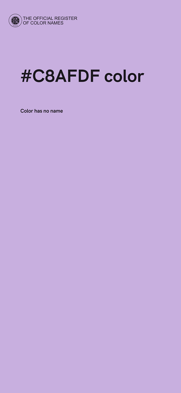 #C8AFDF color image