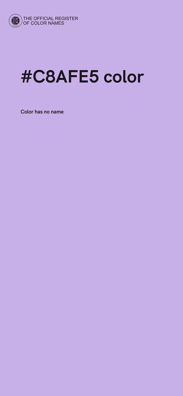 #C8AFE5 color image