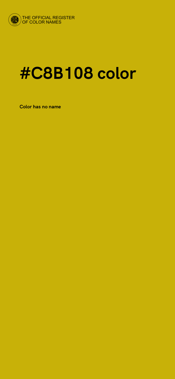 #C8B108 color image