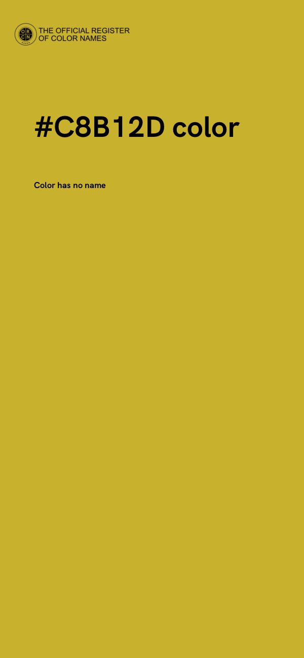 #C8B12D color image