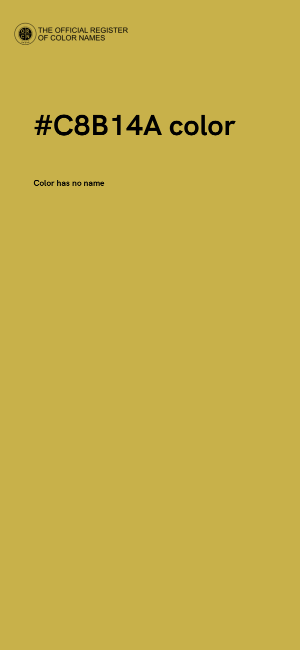 #C8B14A color image