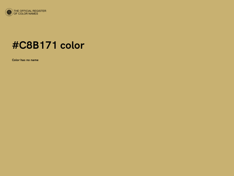 #C8B171 color image