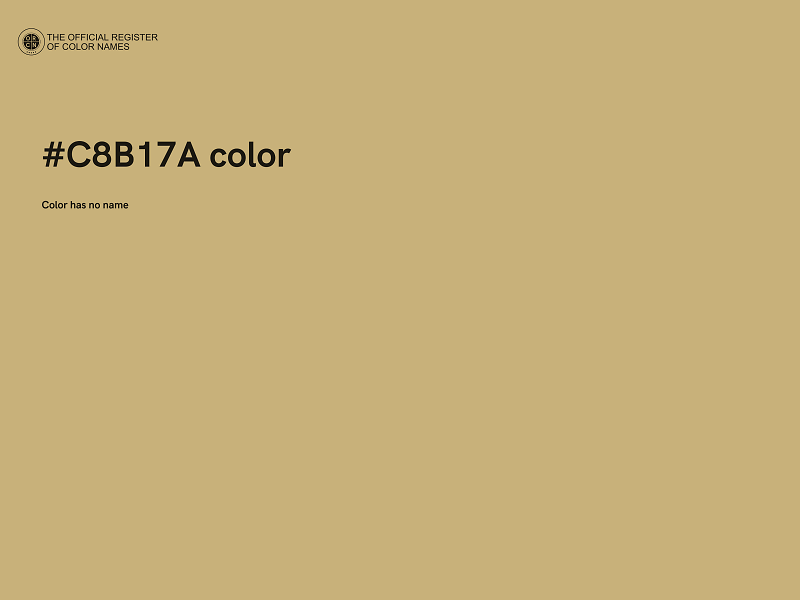 #C8B17A color image