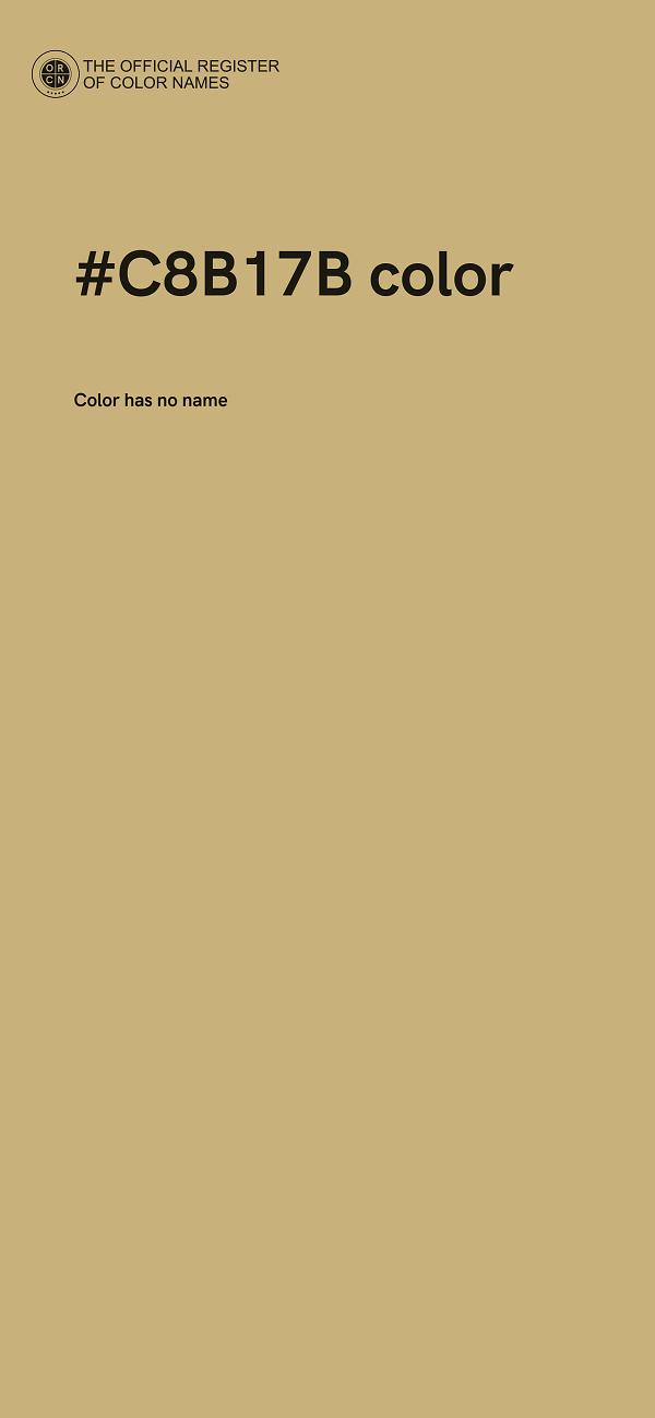 #C8B17B color image