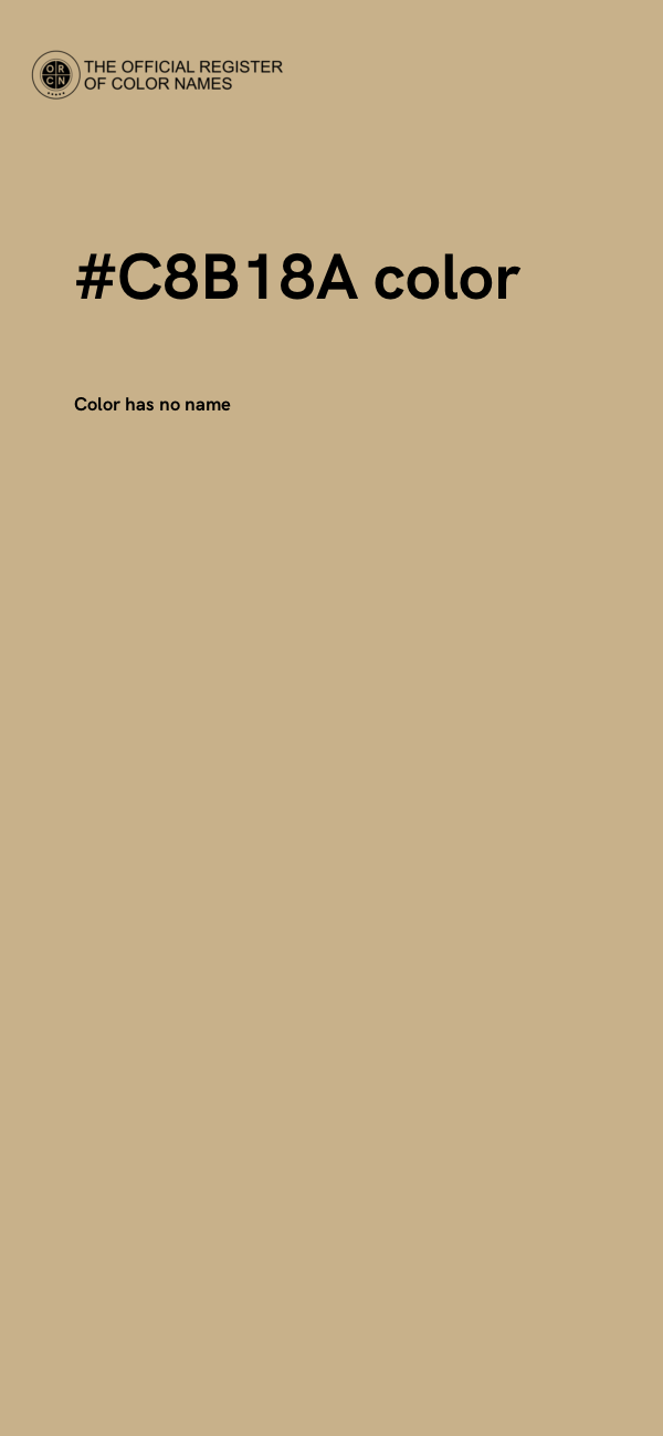 #C8B18A color image