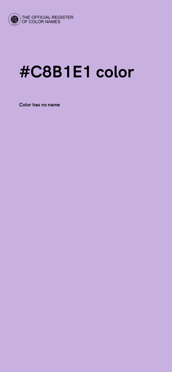 #C8B1E1 color image