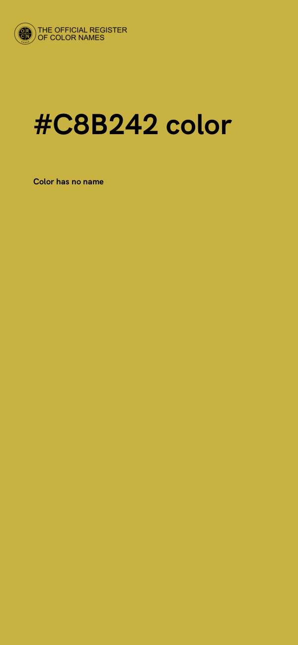 #C8B242 color image