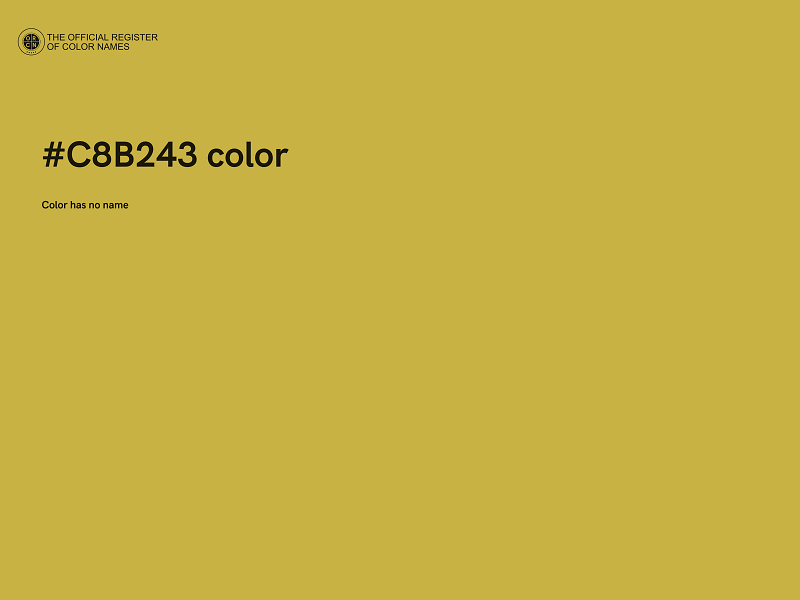 #C8B243 color image