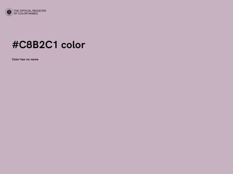 #C8B2C1 color image