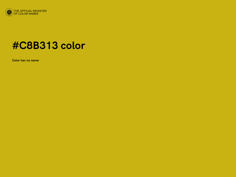 #C8B313 color image