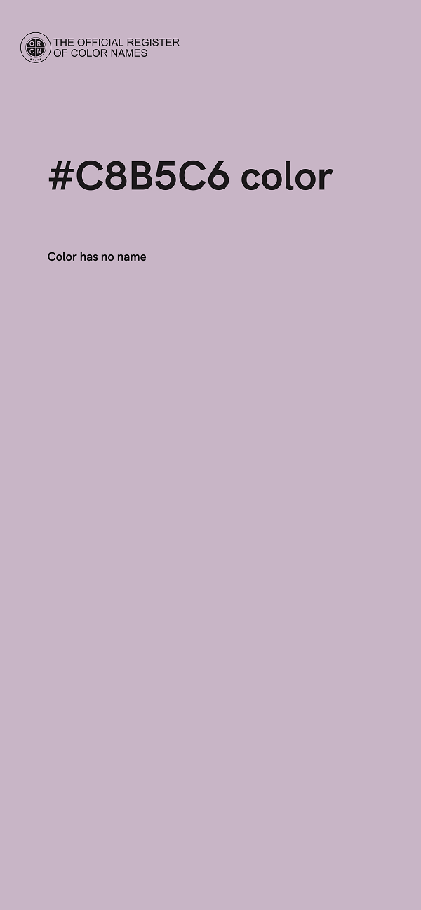 #C8B5C6 color image
