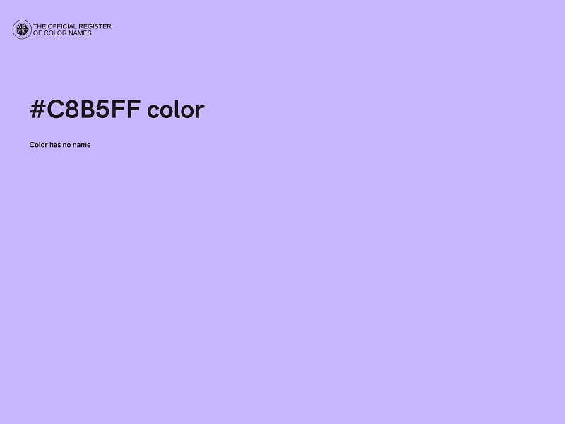 #C8B5FF color image
