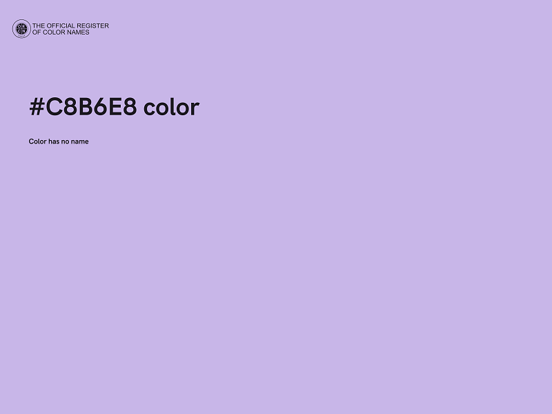 #C8B6E8 color image