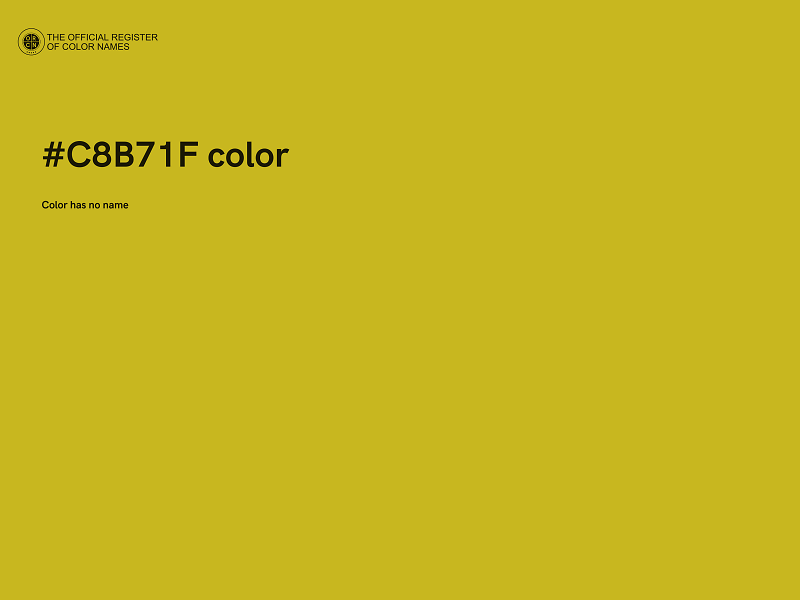 #C8B71F color image